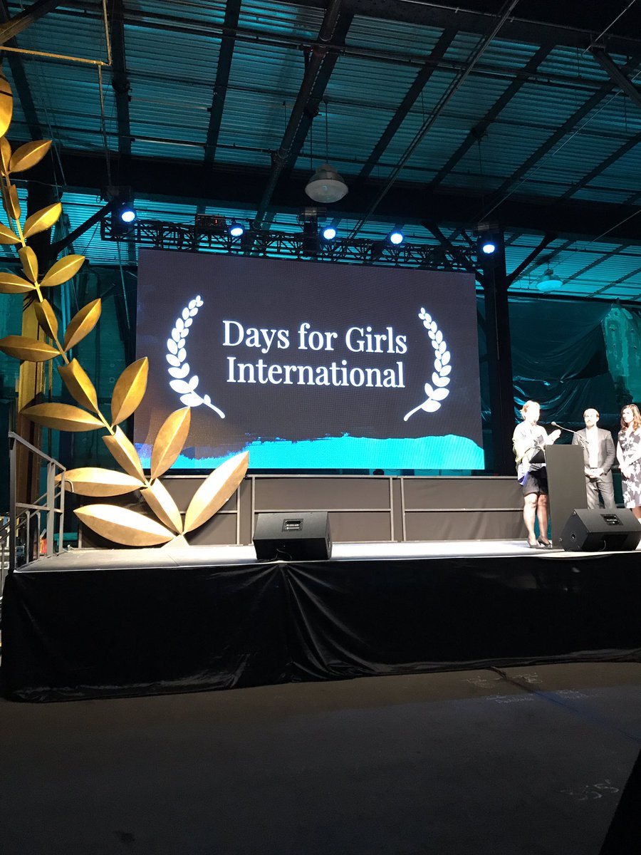 GirlUp's tweet photo. @DaysForGirls congrats on your classy win! We love that you're breaking the stigma of menstruation. #ClassyAwards #Collaborative17 https://t.co/zKMfS60or7