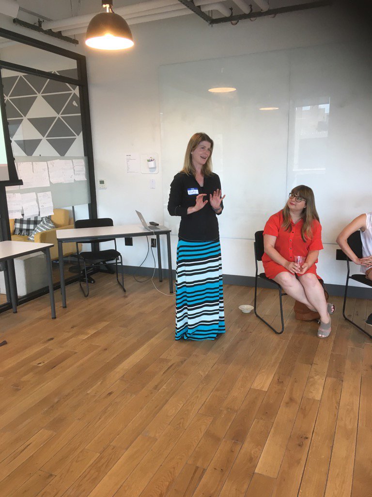 <a href="/katykappler/">Katy Kappler</a> talking about #sweduden and pumping up the attendees at the @swedu_den crowd! <a href="/GA/">General Assembly</a>