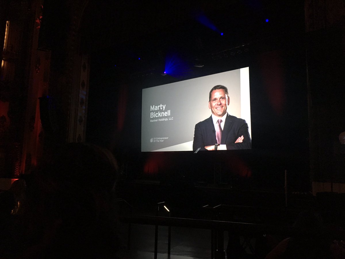 ChristaSSpencer's tweet photo. Congrats @MartyBicknell. EY Entrepreneur of the Year. A well-deserved honor. #EOYCM https://t.co/5xm6WroIbV