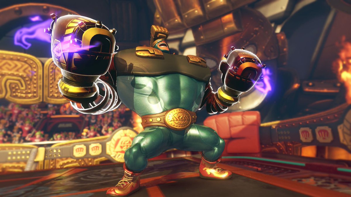 AbrajXGaming's tweet photo. The second update for ARMS will add a new character called "Max Brass", coming next month
#E3 #E32017 #AXGE32017 #NintendoE3 #AXG #ARMS https://t.co/qxT9vODeGX