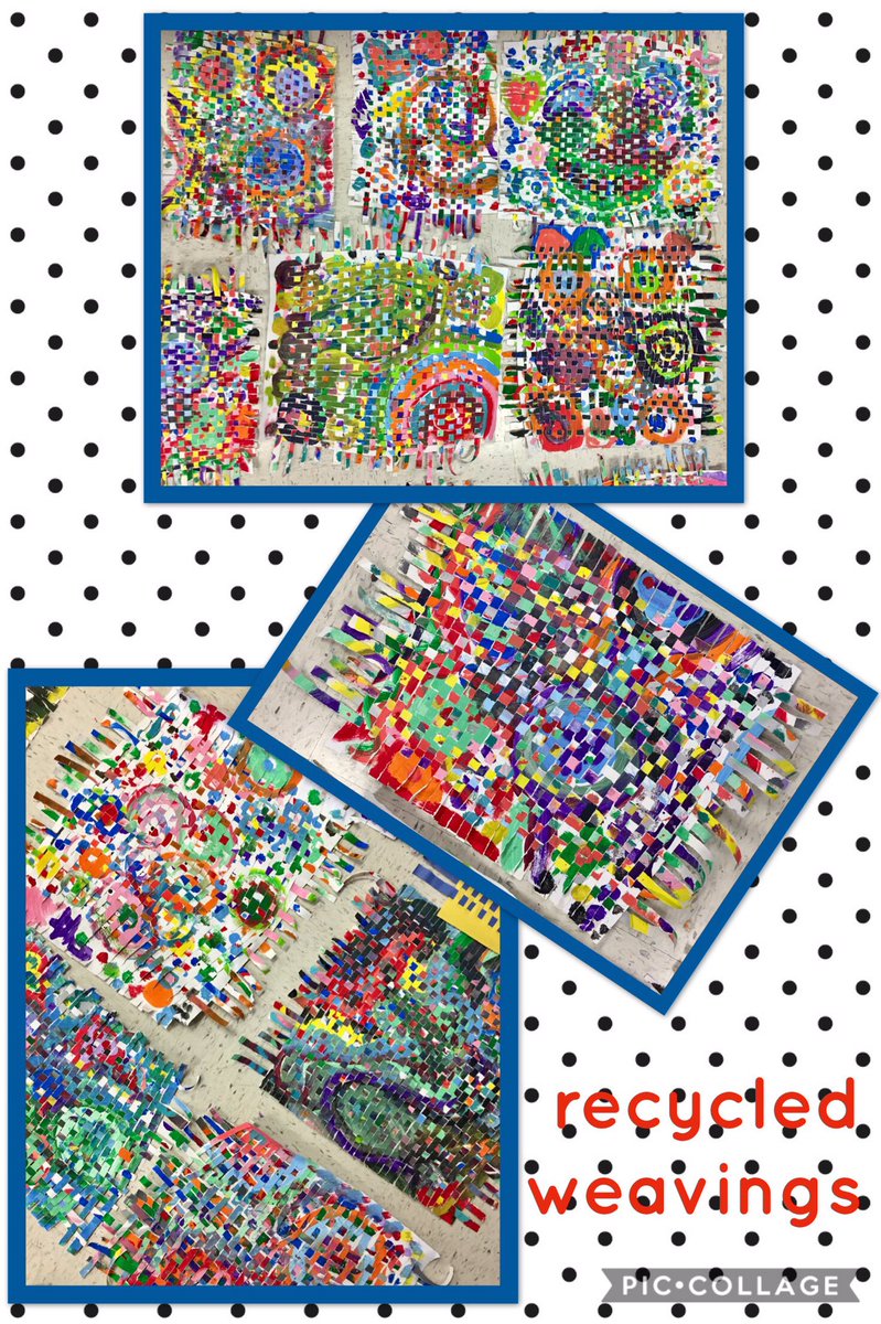 SiglerArt's tweet photo. Recycled weavings complete successππ» #artsmart #ESLsummer https://t.co/HF5T5xVGfh