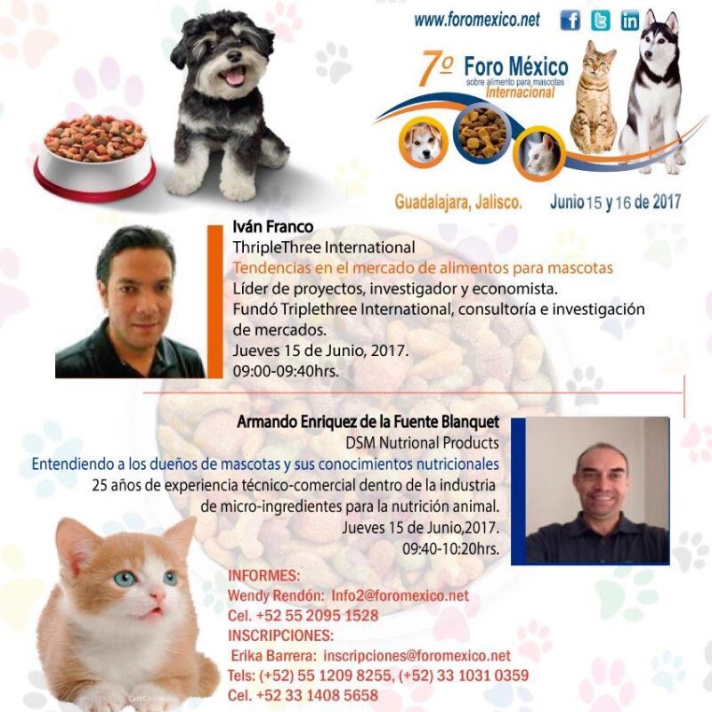 jesusmoralesdsm's tweet photo. Congrats @ArmandoEfb Vitamin Technical Marketing Manager of  @DSMFeedTweet for your presentation about #OVN at @ForoMexico1 #petfood #Mexico https://t.co/RGKTHHAvXj