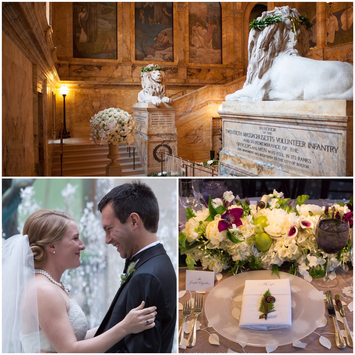 Happy anniversary to S&amp;P! They were married in this day in 2013 at <a href="/BPLBoston/">Boston Public Library</a> 👰🏼🤵🏻@TCAattheBPL 📷: <a href="/gigidemanio/">Genevieve de Manio</a> 💐: <a href="/bellefleurnyc/">meredith waga perez</a>
