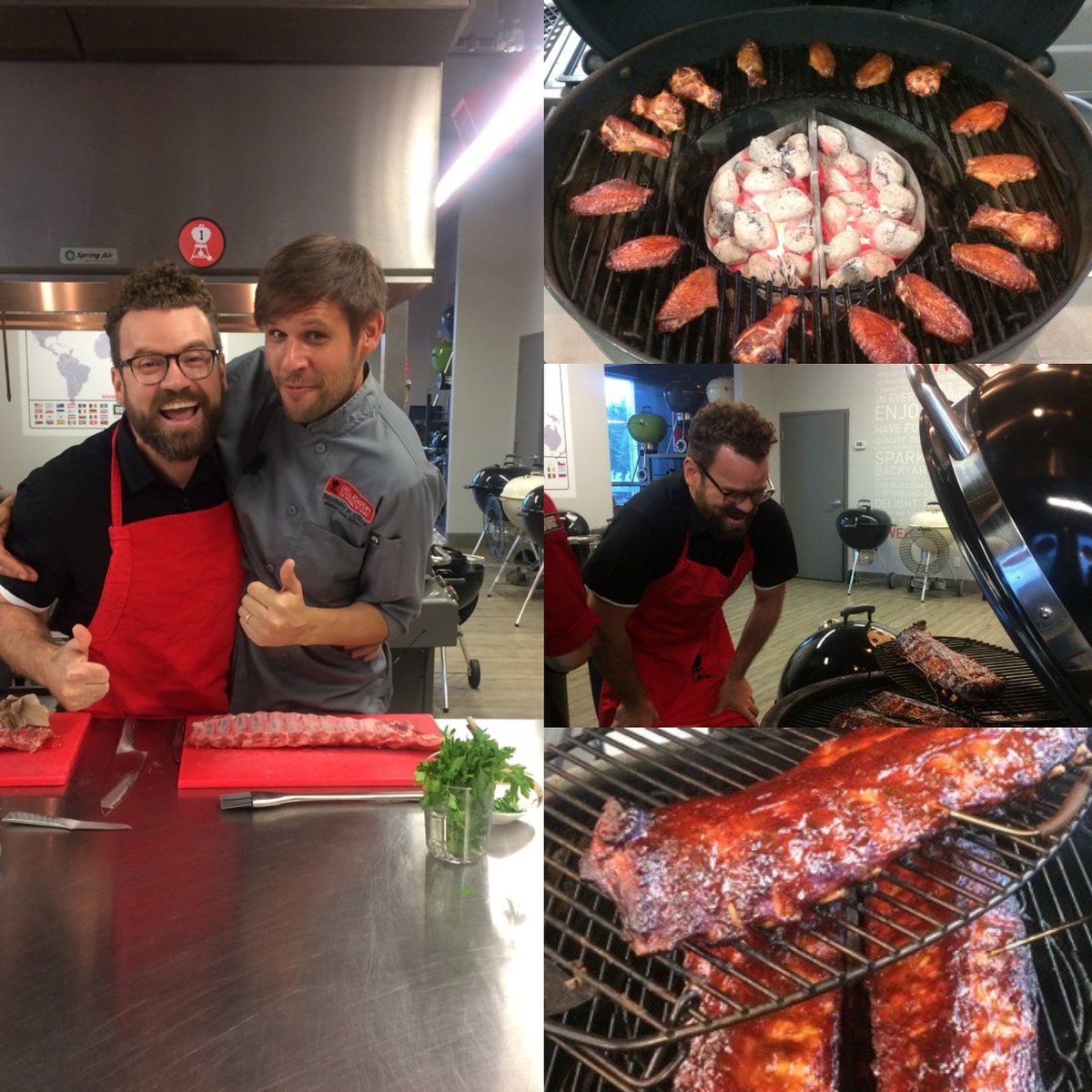 morninglive's tweet image. Tune in tomorrow as @timbolen grills up a feast fit for Dad with @michaelpclive @webergrillsca