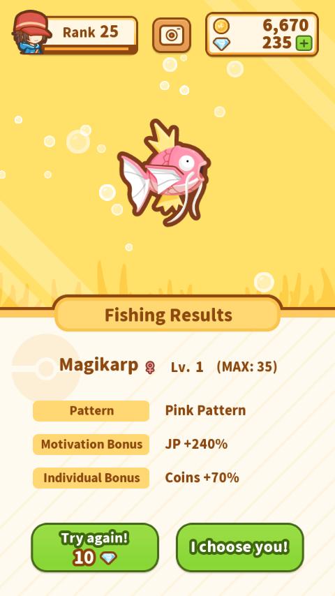 sonicycha038's tweet photo. Would you look at me?
I fished up a fine
Pink Pattern Magikarp! Neat <3 name :Amy  #Magikarp https://t.co/sy0I02w9po https://t.co/2zZ6DjMN0E