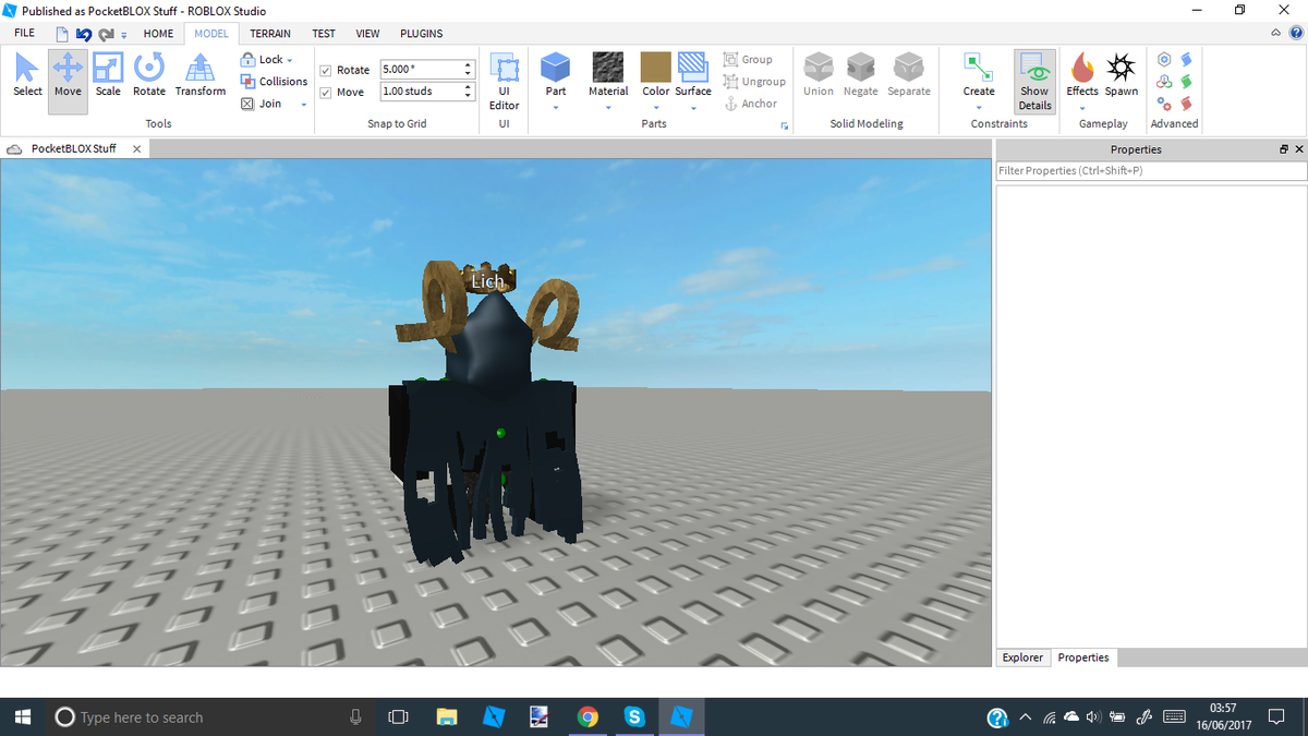PocketBLOX's tweet photo. @xBlueKoala did amazing on this Lich mob for #PocketBLOX #ROBLOXDev https://t.co/OkEw1QR5JV