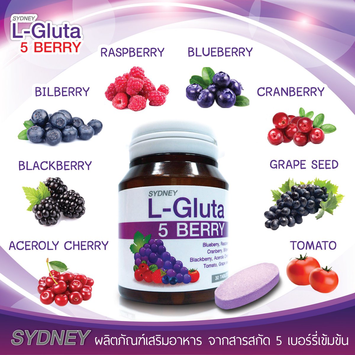 sydney_5berry's tweet photo. ❥ขาววนไปค้ะ อาหารเสริมบำรุงผิวใส ผิวเนียนใสไร้จุดด่างดำ พร้อมยังบำรุงสายตาไปอีกกก ‼️#กลูต้าซิดนีย์5เบอร์รี่ 🍇🍒 #HowtoBeauty #HowtoPerfect https://t.co/BDhNjzbT4f