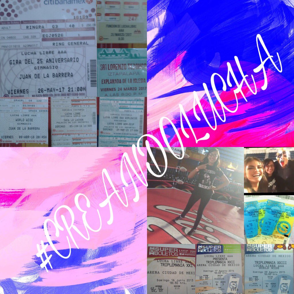 Linette0711's tweet photo. @luchalibreaaa Aficionada desde los 5 años, asistiendo a TRIPLEMANIA desde la XIV, teniendo un club de fans @PSYCHOLOCAS1 #CreandoLucha https://t.co/6T0jfqNBT8