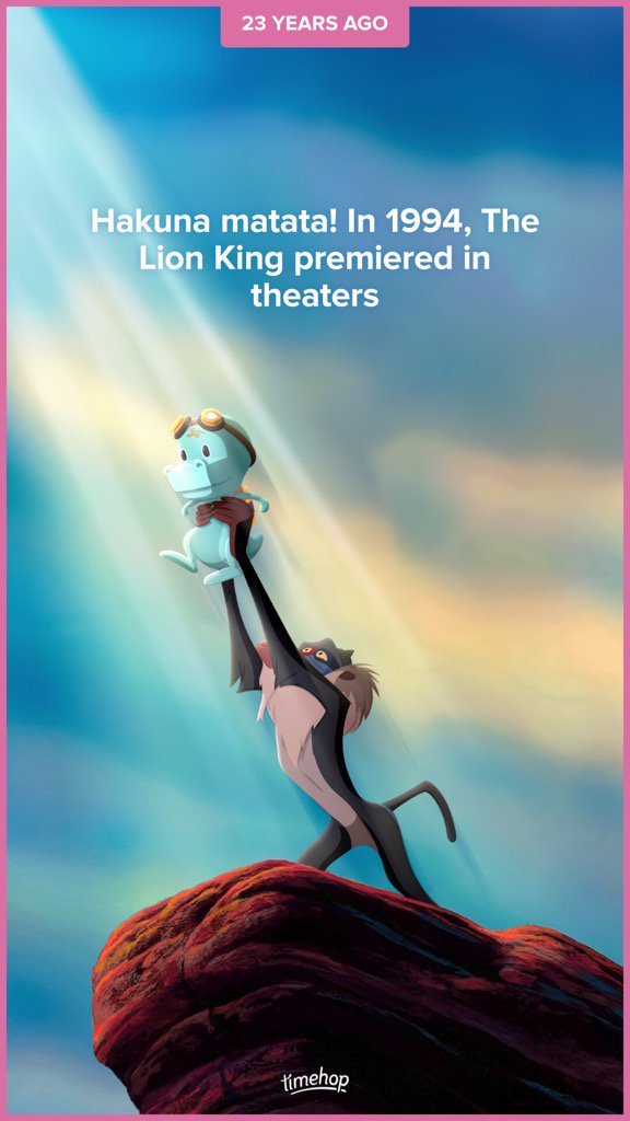 T3XACAN0's tweet photo. Timehop: June 15 (06/15/17) #timehop #fbt #tbt #disney #thelionking #epicmusicalfilm #june15 #23yearsago #spring1994 https://t.co/F5yzHJXQpY
