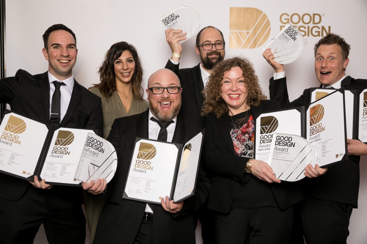 Australian Good Design Award of the Year! Game of Awesome — the card game that could. Press release has more info bit.ly/gooddesignwin