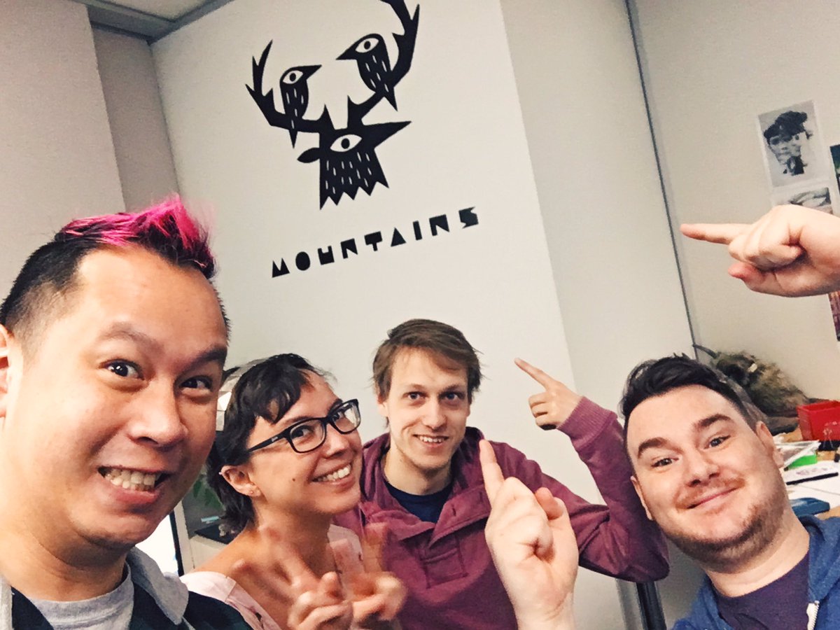 mountainsgames's tweet photo. You know you're a real company when you've got your logo on the door! https://t.co/hO53LhEgs9