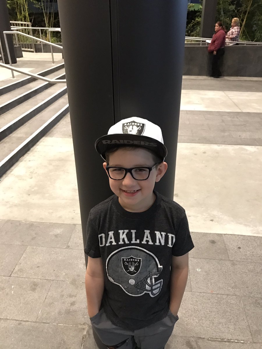 mcagle44's tweet photo. Seeing @pixarcars 3 with Brayden! Always reppin the @RAIDERS https://t.co/dRIHzNFK8D