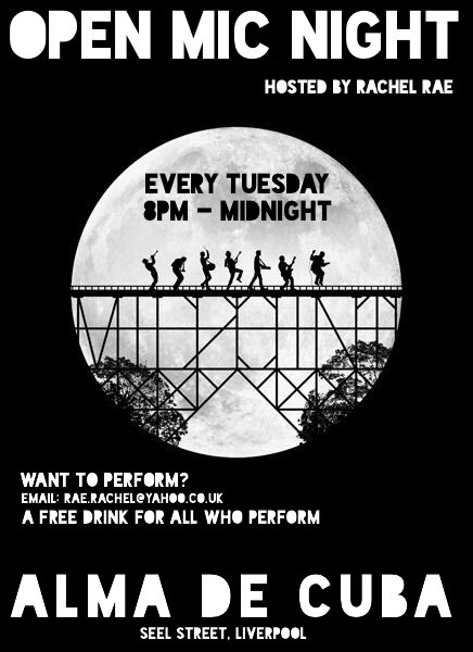 RachelT0m0's tweet photo. OPEN MIC NIGHT @almadecuba TUESDAY 8pm till late. A free drink for all who play. Spread the word far and wide acrosss the lands
#AlmaOpenMic https://t.co/LE9zwICdde
