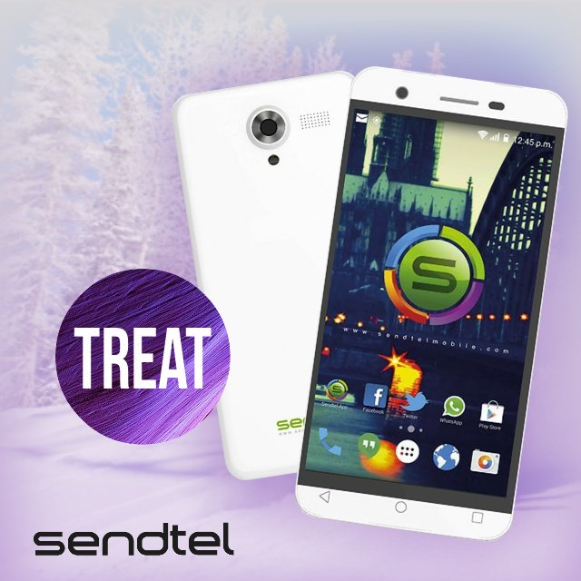 Sendtel's tweet image. #Sendtel te trae el Treat con tecnología de última generación al alcance de tus manos, encuéntralo en sucursales #Tigo y #Claro #Colombia