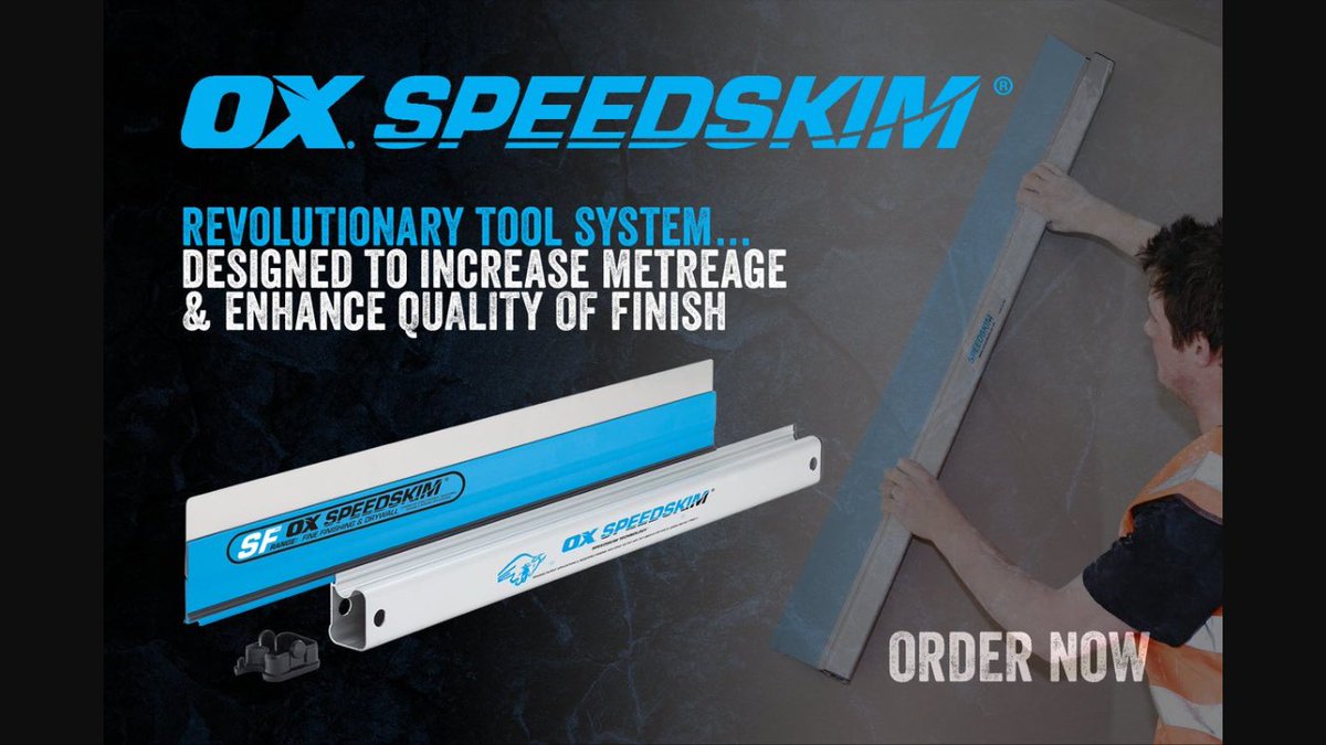Happy to announce we are now stockists of the <a href="/Speedskim/">OX Speedskim</a> #speedskim #ox #plastering #rendering