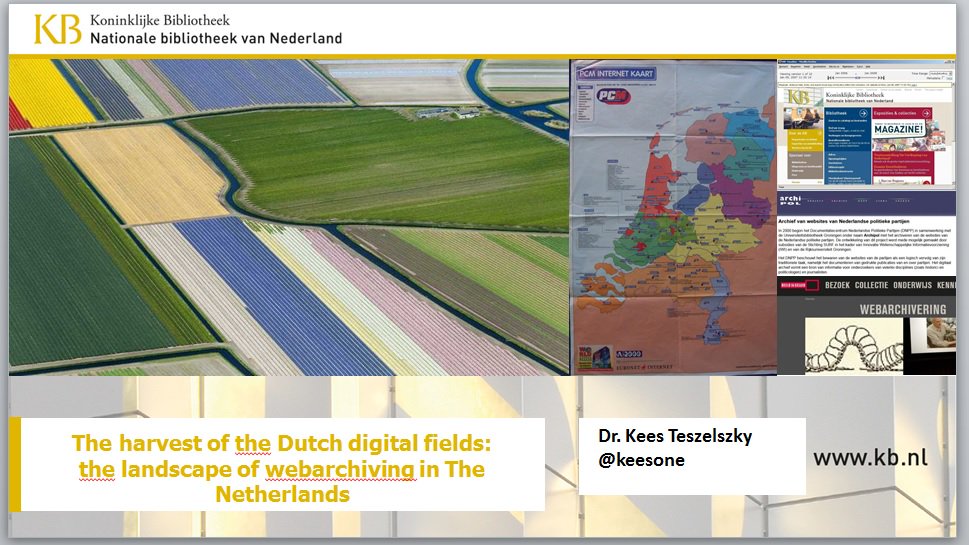keesone's tweet image. My presentation on #webarchiving and the #webarchive of @KB_Nederland within minutes! #WAweek2017