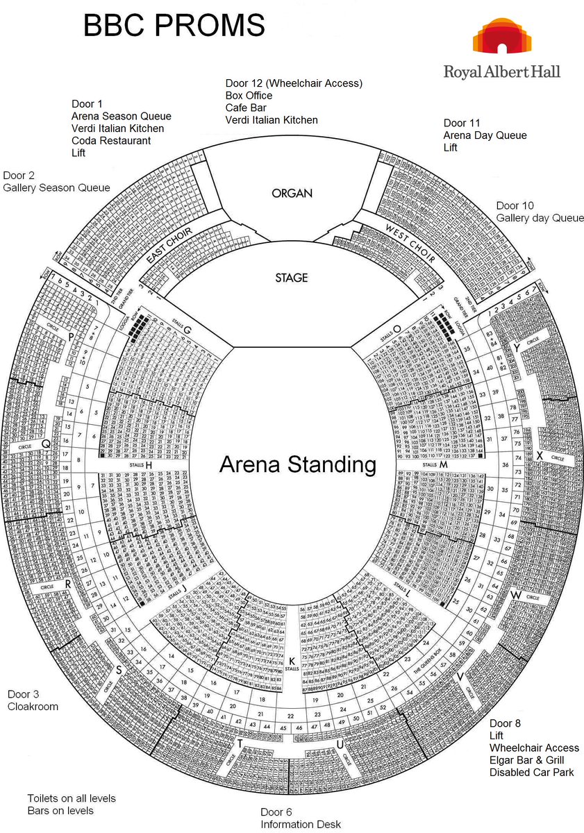 Royal Albert Hall A Twitter I Have Attached A Seating Plan What