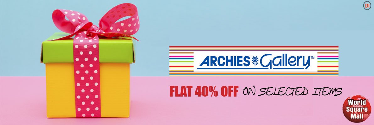 worldsquaremall's tweet photo. Unique and interesting birthday gifts by #Archies Gallery at @worldsquaremall . Rush now! Flat 40% off on selected items. https://t.co/1RPWP4AsNx