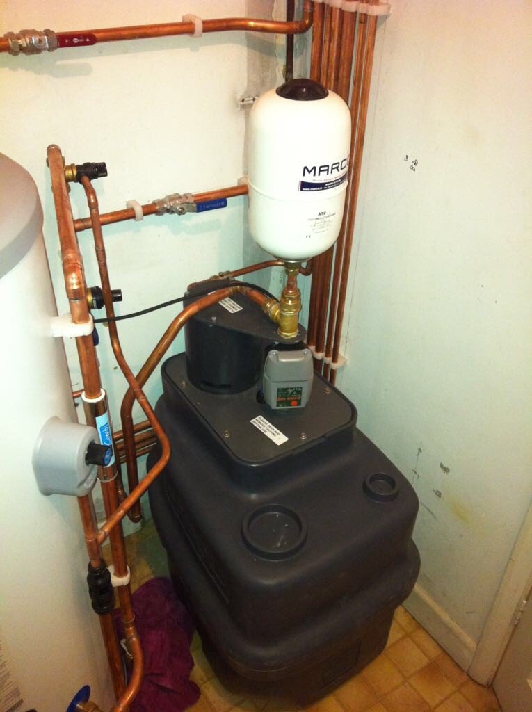 ADBPlumbing's tweet photo. A recent job involved a breaker tank with combined booster pump for low water pressure areas #plumbing #lowpressurewater https://t.co/VBxmDFHBvE