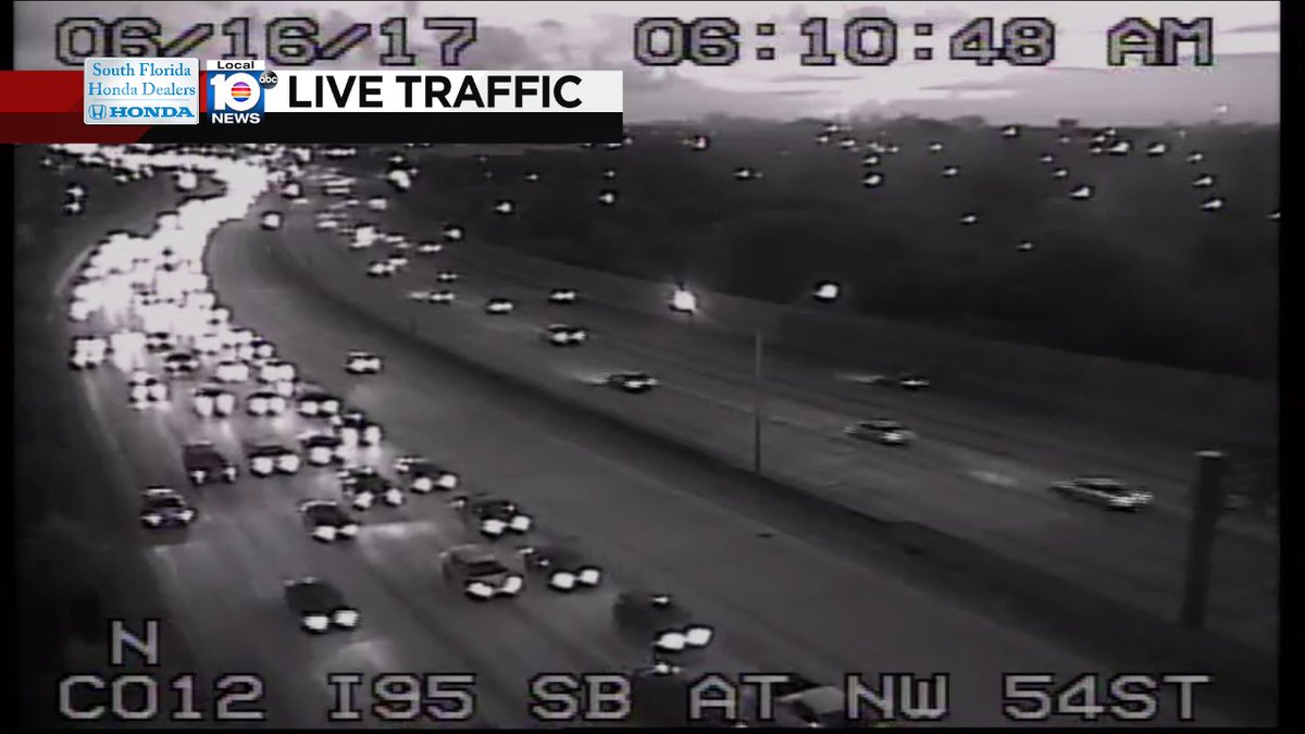 UPDATE: We are seeing delays from a crash at I-95 SB & SR-112 off-ramp. Delays stretch past NW 62nd St. #TRAFFIC https://t.co/F9NA9dARZN