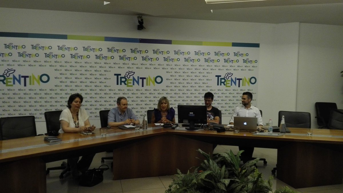 LucaCapra69's tweet photo. Conferenza​ stampa lancio #app  Judicaria Adventure. Caccia al tesoro culturale ecomuseo Judicaria sviluppata da Marc Project @CreatiFi_FI https://t.co/KkeTskw9gF