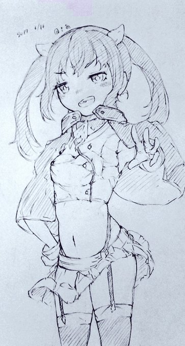 まなにロクでなし魔術講師の制服着てもらった(*'ω`*)アニメ見れてないけど
制服でへそ出しとか男子生徒の理性がどうのしちゃうぜ
#スクスト 