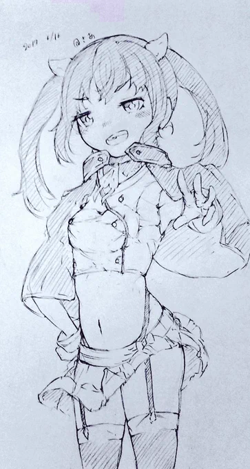 まなにロクでなし魔術講師の制服着てもらった(*'ω`*)アニメ見れてないけど
制服でへそ出しとか男子生徒の理性がどうのしちゃうぜ
#スクスト 