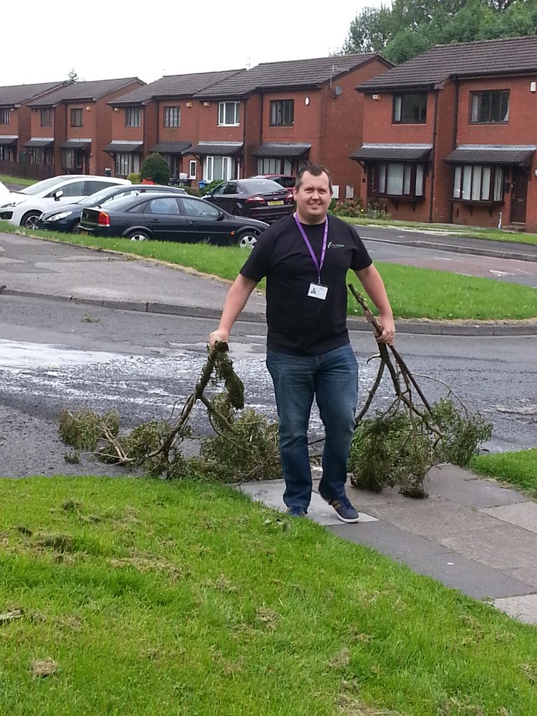 Hard at it <a href="/FirstForFCHO/">First Choice Homes Oldham</a>