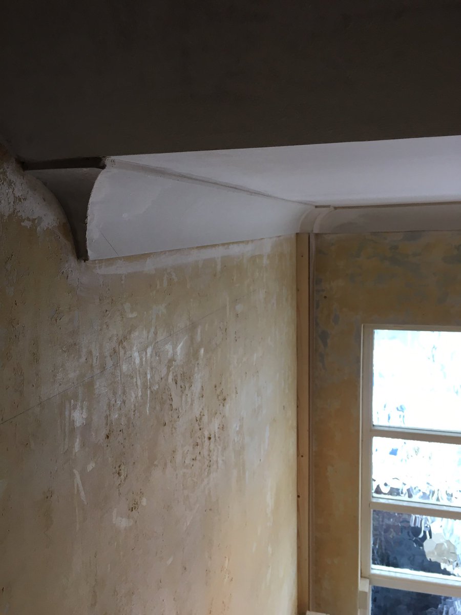 Ingrambms's tweet image. Ceilings overboarded, skimmed and coved ✅