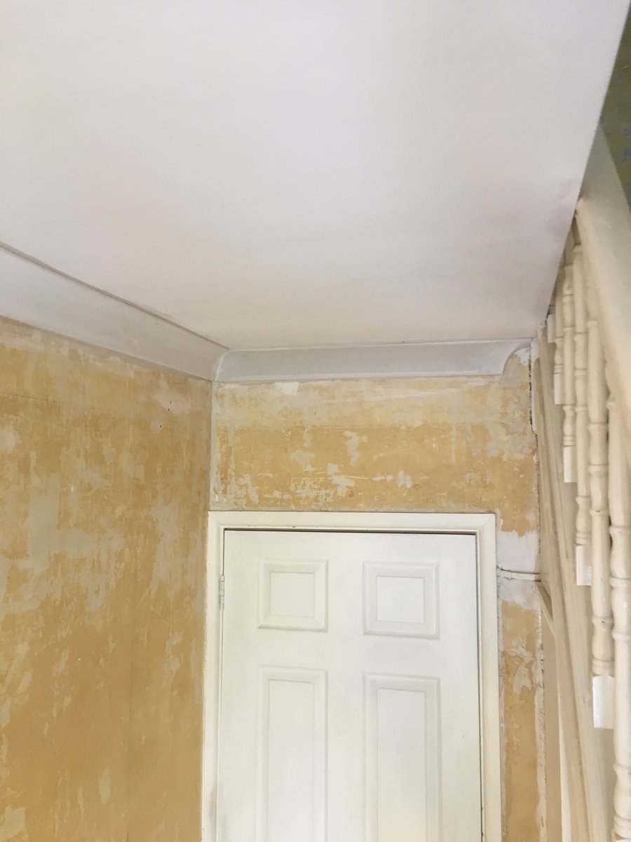 Ingrambms's tweet image. Ceilings overboarded, skimmed and coved ✅