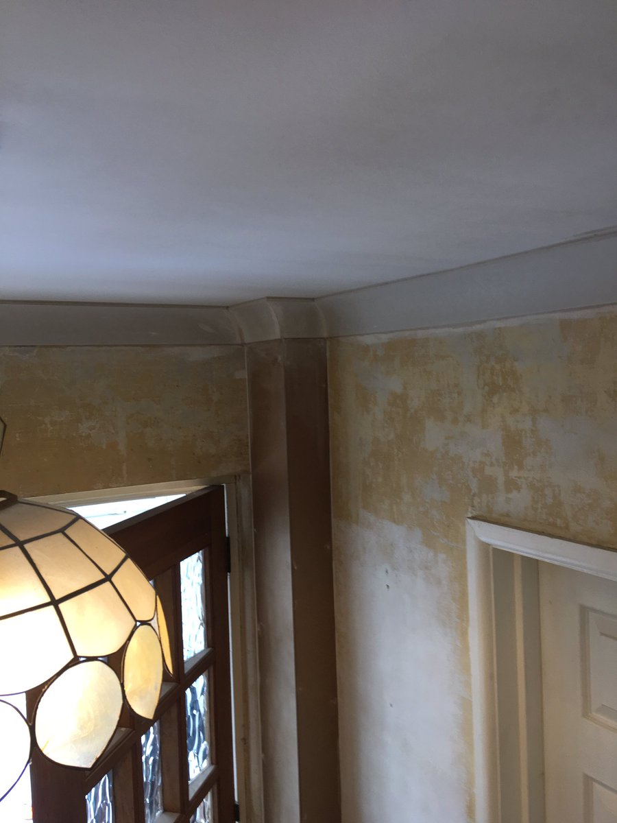 Ingrambms's tweet image. Ceilings overboarded, skimmed and coved ✅