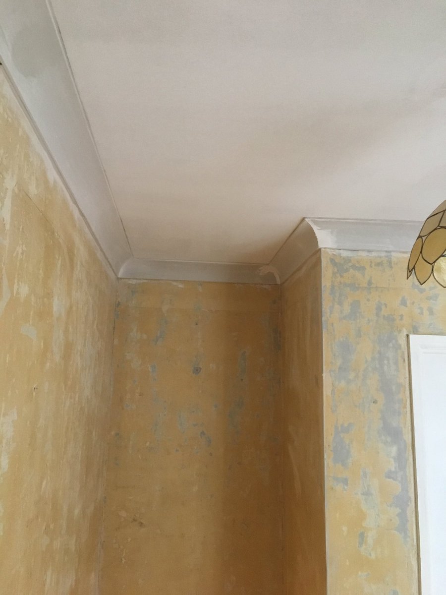 Ingrambms's tweet image. Ceilings overboarded, skimmed and coved ✅