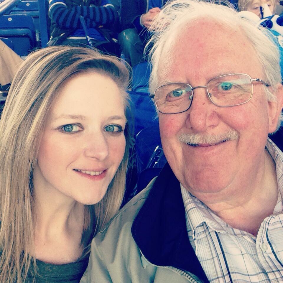 coolasleicester's tweet photo. @LCFC all smiles at the game against Doncaster back in 2014 as we lifted the Championship trophy.He's been taking me since I was 8 #LCFCDad https://t.co/k5HncYs7Hz