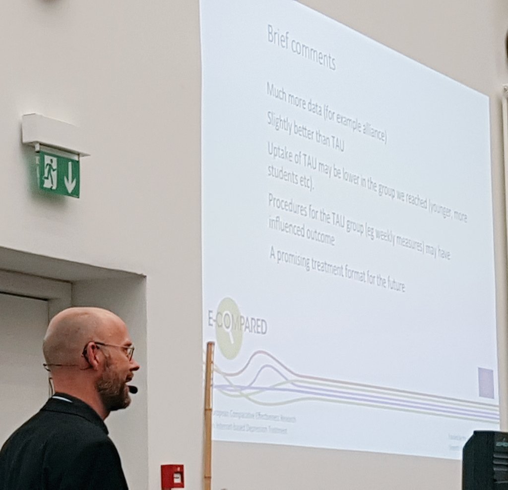 Preliminary results of the Swedish #ecompared trial presented by <a href="/profGerhardA/">Gerhard Andersson</a>