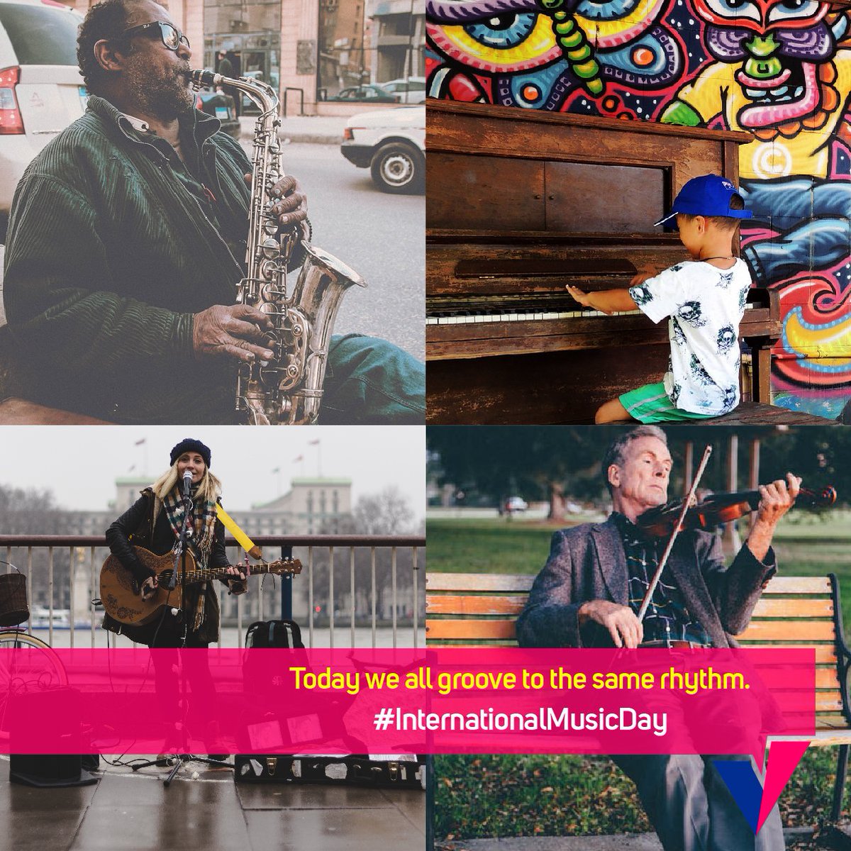 No matter what kind of music you like, today let’s bring the music community together. #InternationalMusicDay