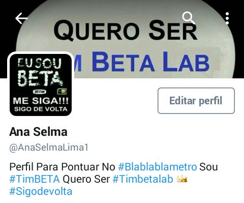 Meu Objetivo Aqui é Ser #timbetalab