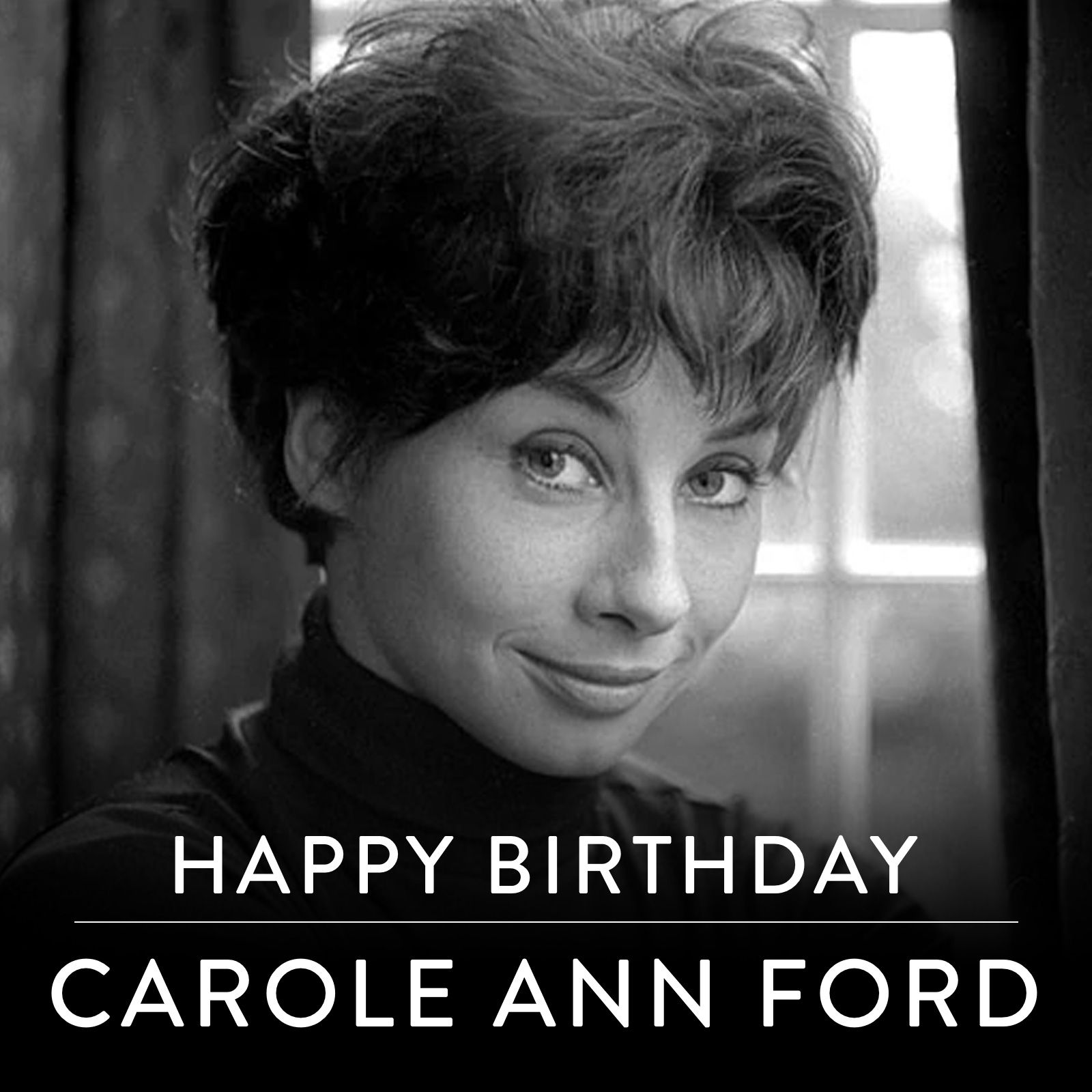 A very Happy Birthday to the first companion - Carole Ann Ford  