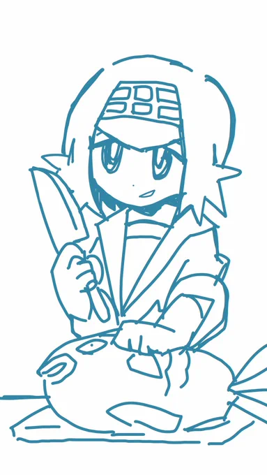 うろ覚えで描いたスイレンちゃん 