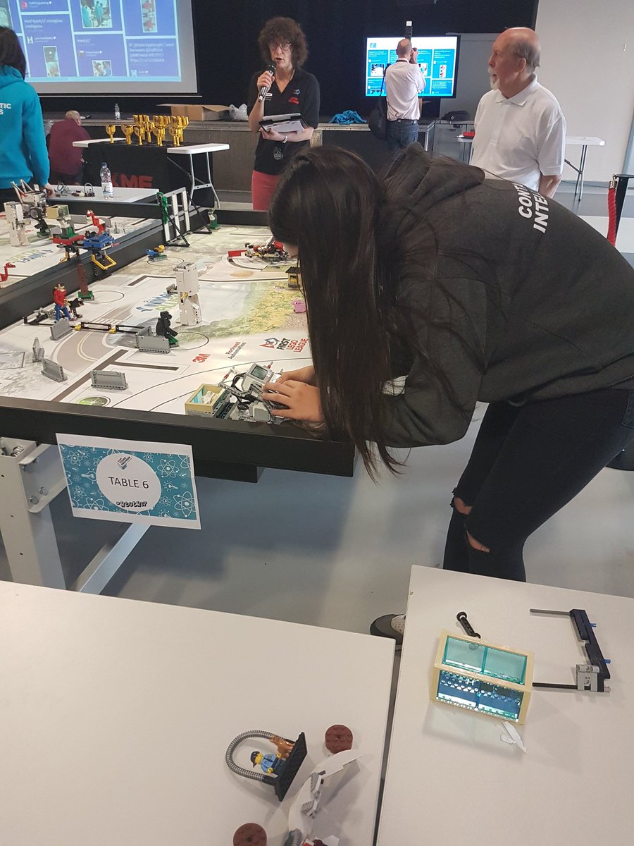 HobbComp's tweet photo. Getting setup @Moorside_High #contagiousintelligence @KMFmetal @firstlegoleague #yeoty17 https://t.co/Mz031jFYsL