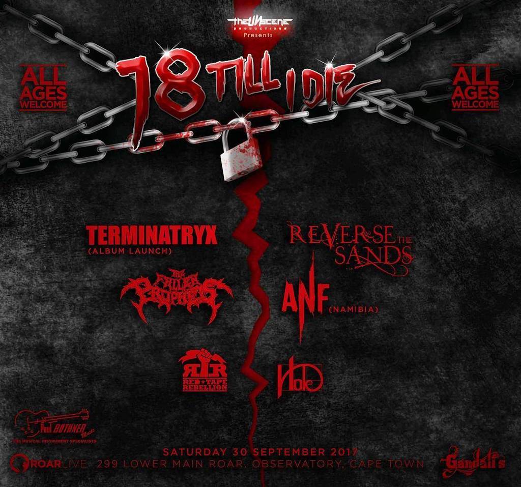 The 18 Till I Die lineup is IN :D Have a look and get amped \m/ - The Fallen Prophets
- Terminatryx
- Reverse the … ift.tt/2szEzMT