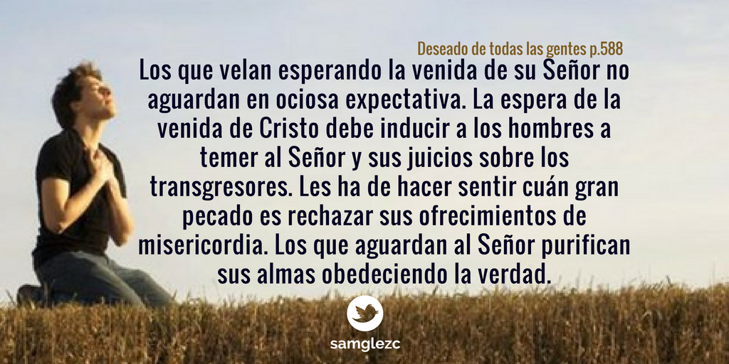 samglezc's tweet photo. Bienaventurados aquellos siervos, a los cuales cuando el Señor viniere,   hallare velando’ (Lucas 12:37) #LESAdv https://t.co/OiPiJ3yidO