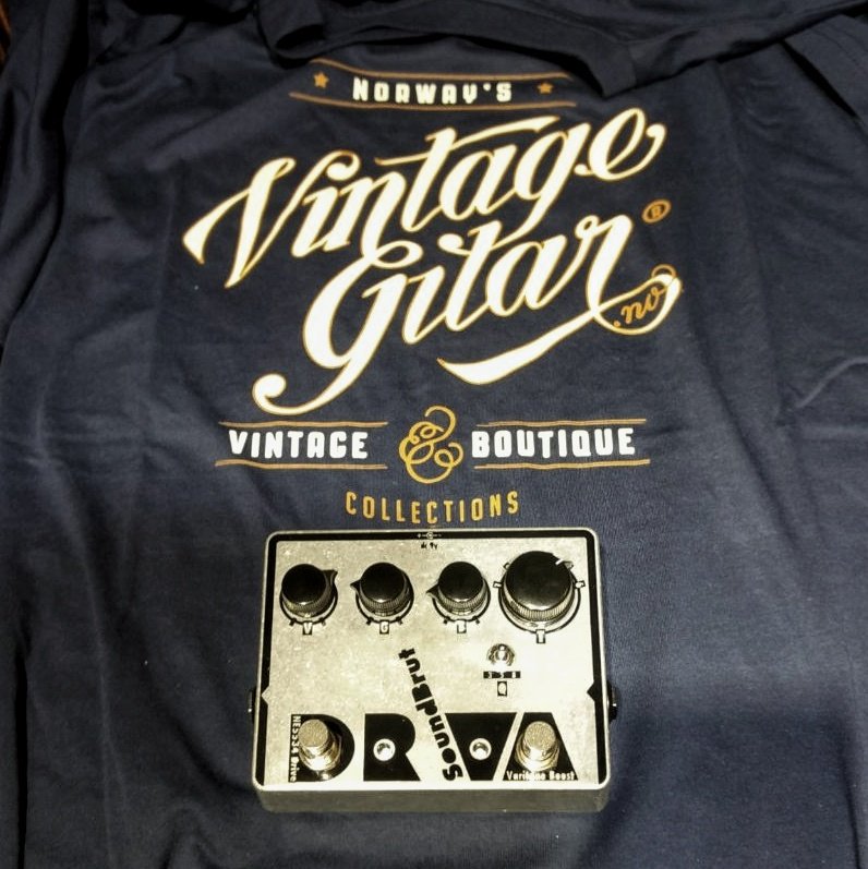 SoundBrut's tweet photo. In Oslo? Now #DrVa is available at @Vintagegitar  so you can hear it yourselves!! #SoundBrut #Overdrive #Effectpedal https://t.co/YyyG48HDaX