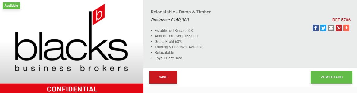 Blacks_Nikki's tweet image. REF: 5706 - Relocatable - Damp &amp;amp; Timber blacksbrokers.com/5706/business.…
#blacksbusinessbrokers #newlisting #dampandtimber #relocatable #handover