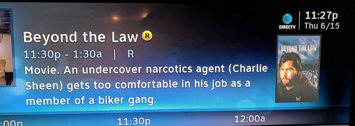 bobjr6's tweet photo. Sorry sleep. You're gonna have to wait while me &amp; Charlie Sheen go "Beyond the Law" https://t.co/ghYjDg8ofc