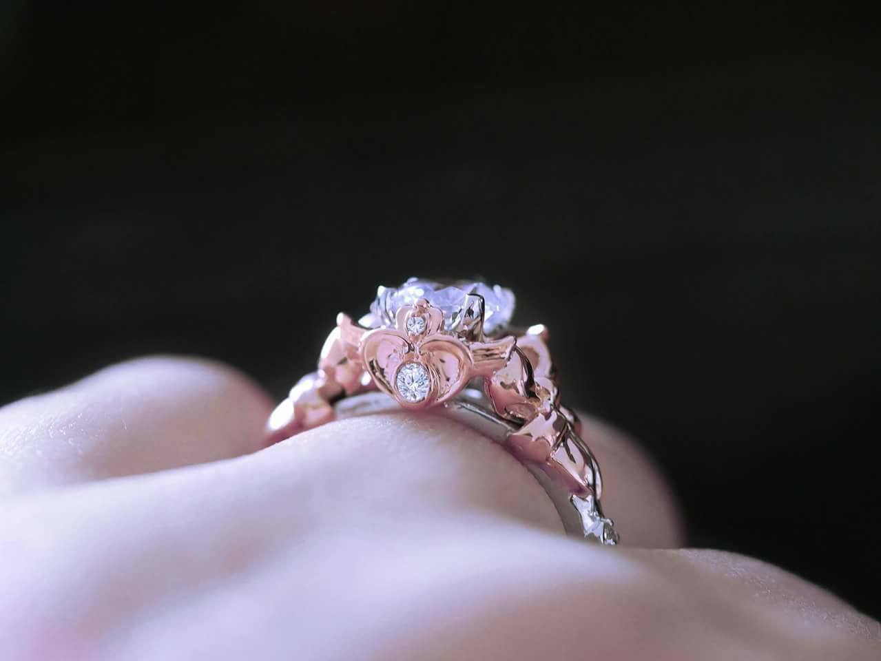 Sailor moon inspired shop engagement ring