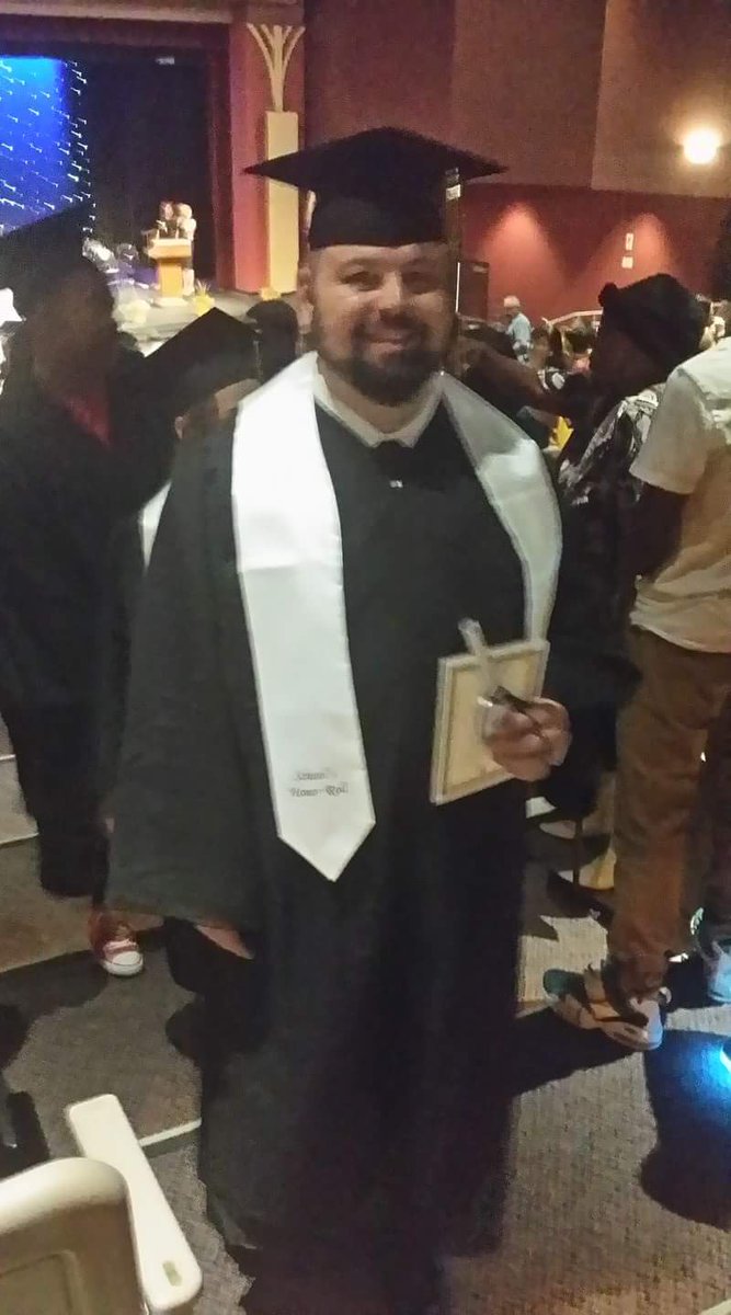 JTophat's tweet photo. 41 years old and today I graduate High School. #NeverToLateToGraduate https://t.co/Hsxr3wwHfZ