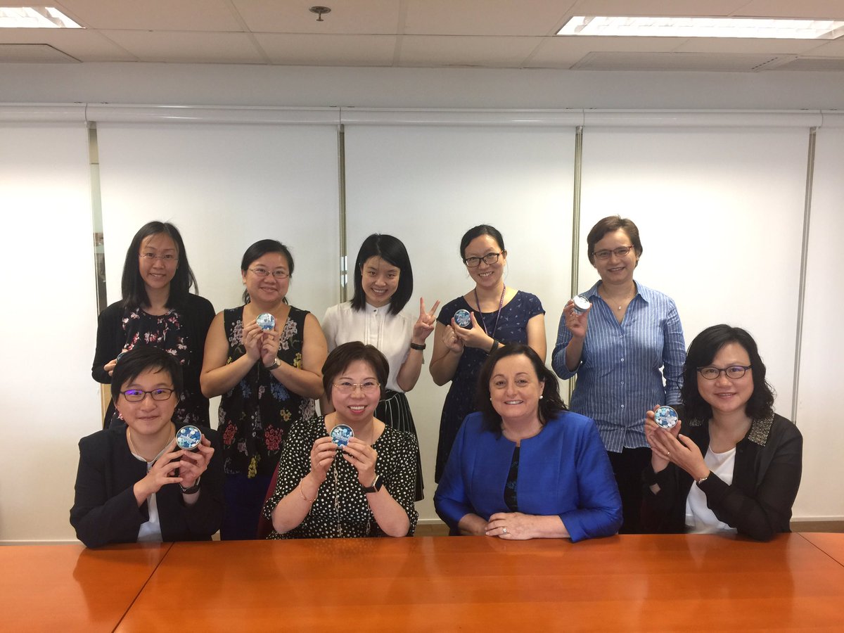 DrPMDavidson's tweet photo. Great to visit #Netherslle School of #Nursing #HongKong. They love the #JHUSON M&amp;Ms https://t.co/PHWgzjtyD3
