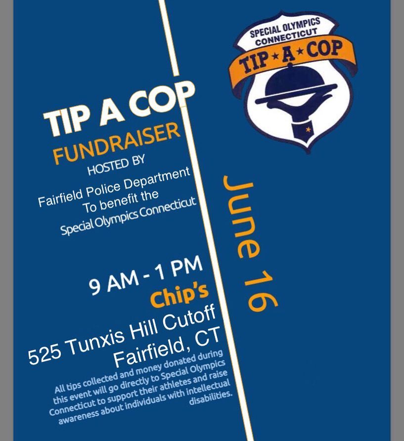 Join us at @chipsfamilyrestaurantct in Fairfield today and Tip A Cop from 9AM-1PM. All proceeds benefit the <a href="/speci/">speci</a>… bit.ly/2sw9o4d