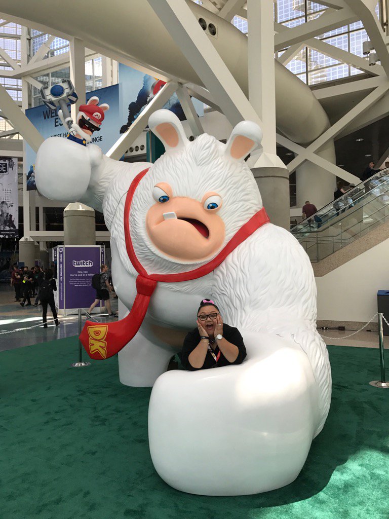 WHIMZGAL's tweet photo. Mama Mia!  Help me Mario! @rabbidsofficial @E3 @NintendoAmerica #MarioRabbidsKingdomBattle #NintendoE32017 https://t.co/e8Mk4tbh6a