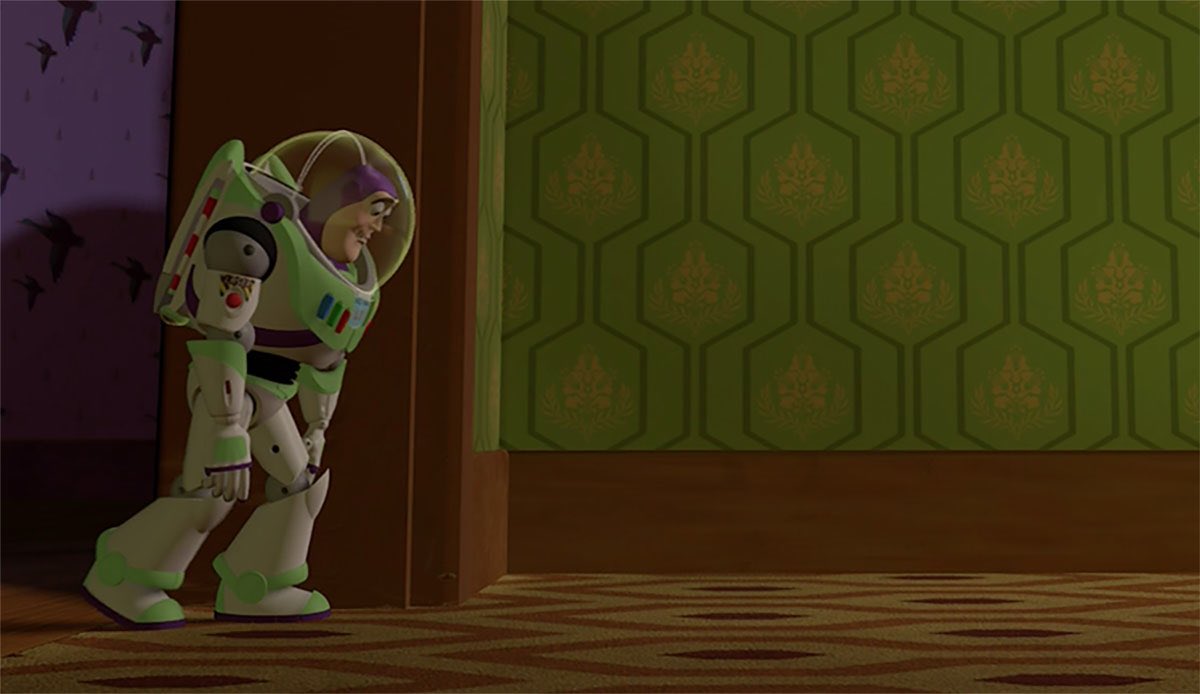 EasterEggDisney's tweet photo. The carpet at Sid’s house looks eerily like the carpet in the horror classic The Shining #disney #disneyland #disneyworld https://t.co/oTeMMazAyS